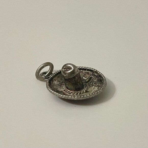 Vintage Mexico Sterling Sombrero Charm EVS - Picture 1 of 16